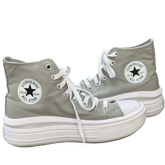 Converse Chuck Taylor All Star Move Platform Shoes A00562C Slate Sage Womens 8 - Picture 1 of 14